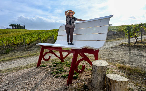 Panchina Big Bench di Montefalco